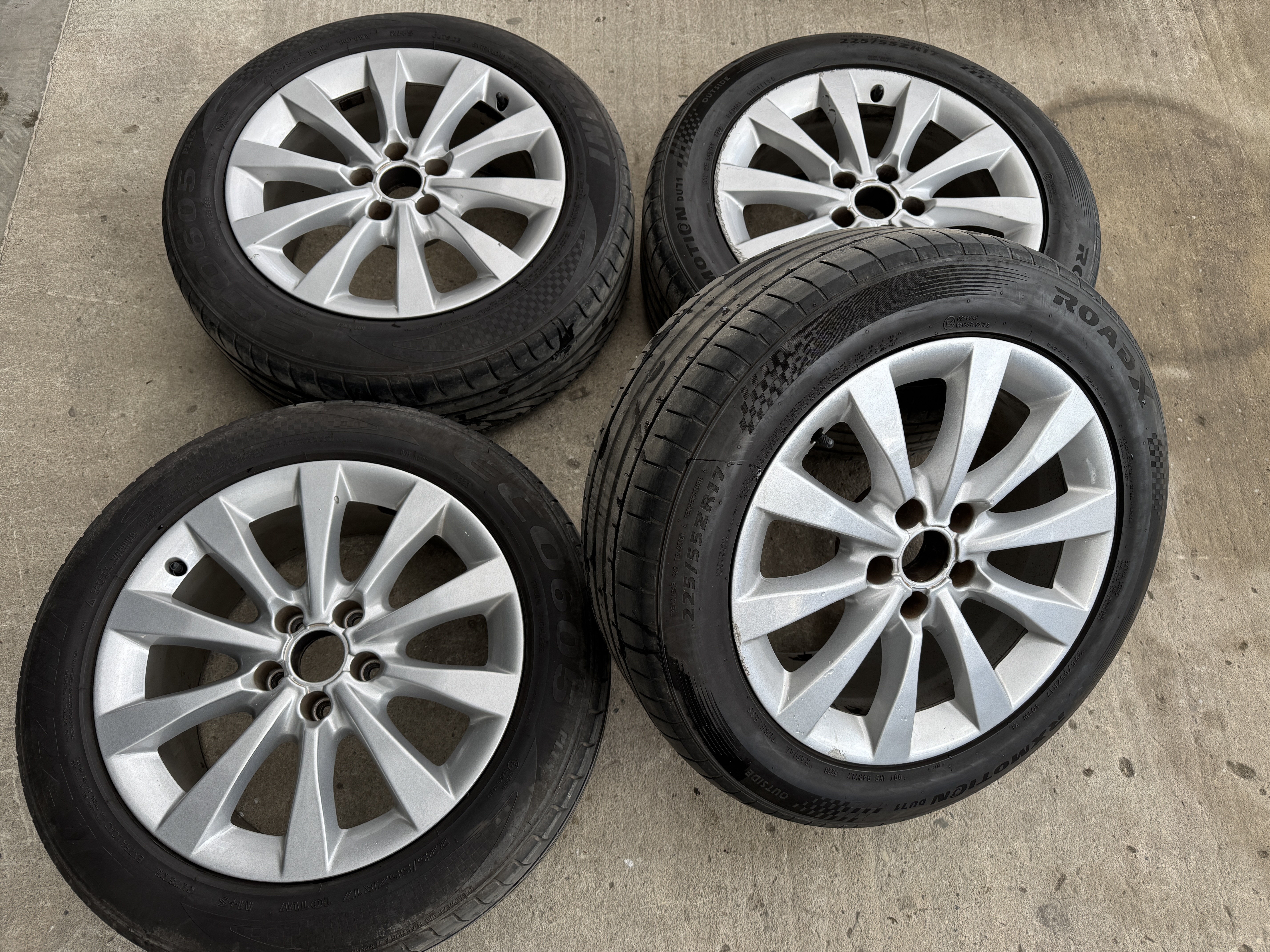 Sada kol Audi R17 5x112 225/55 4G0601025AG