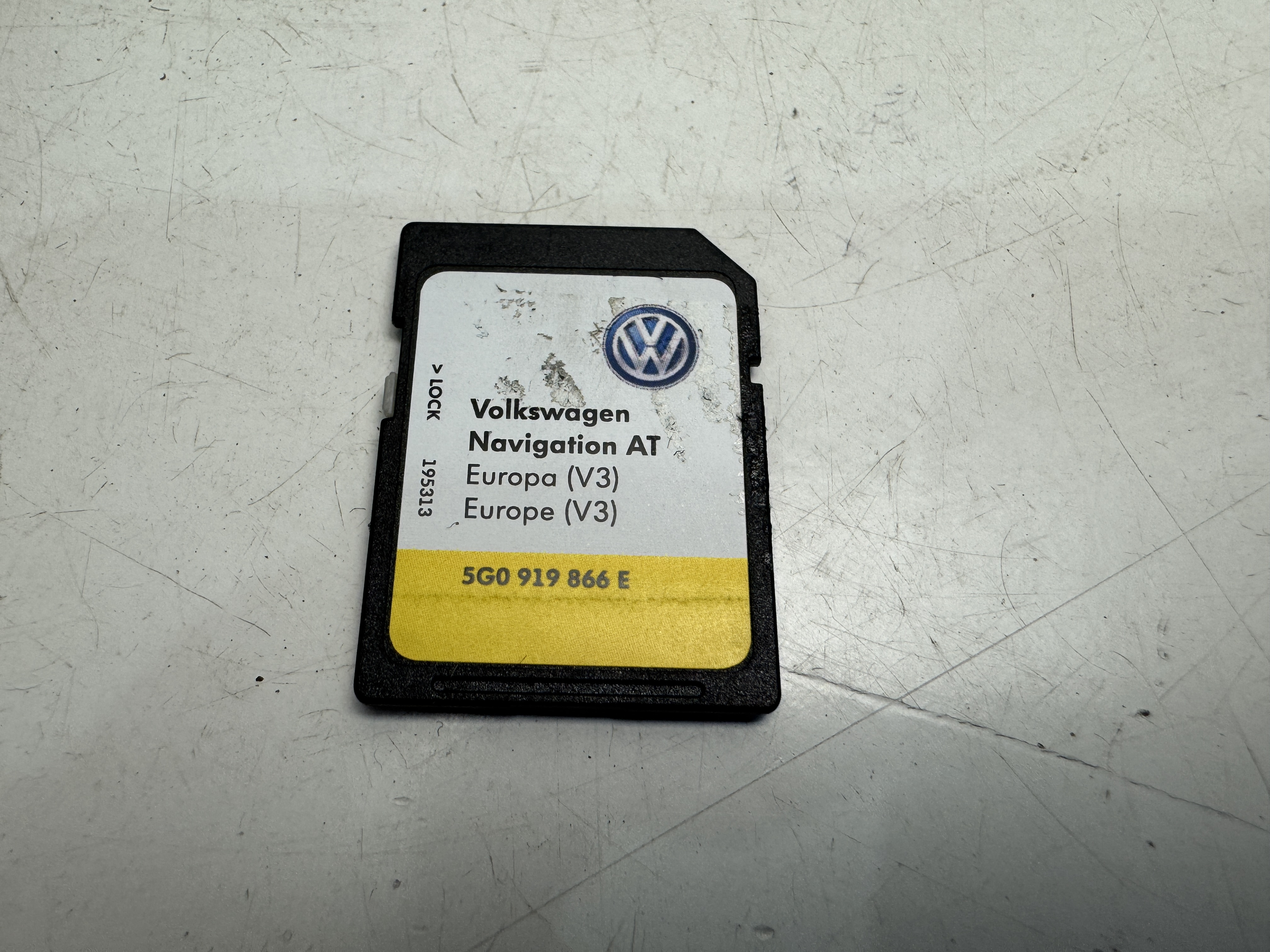 SD karta - Mapové podklady VW Media 5G0919866E