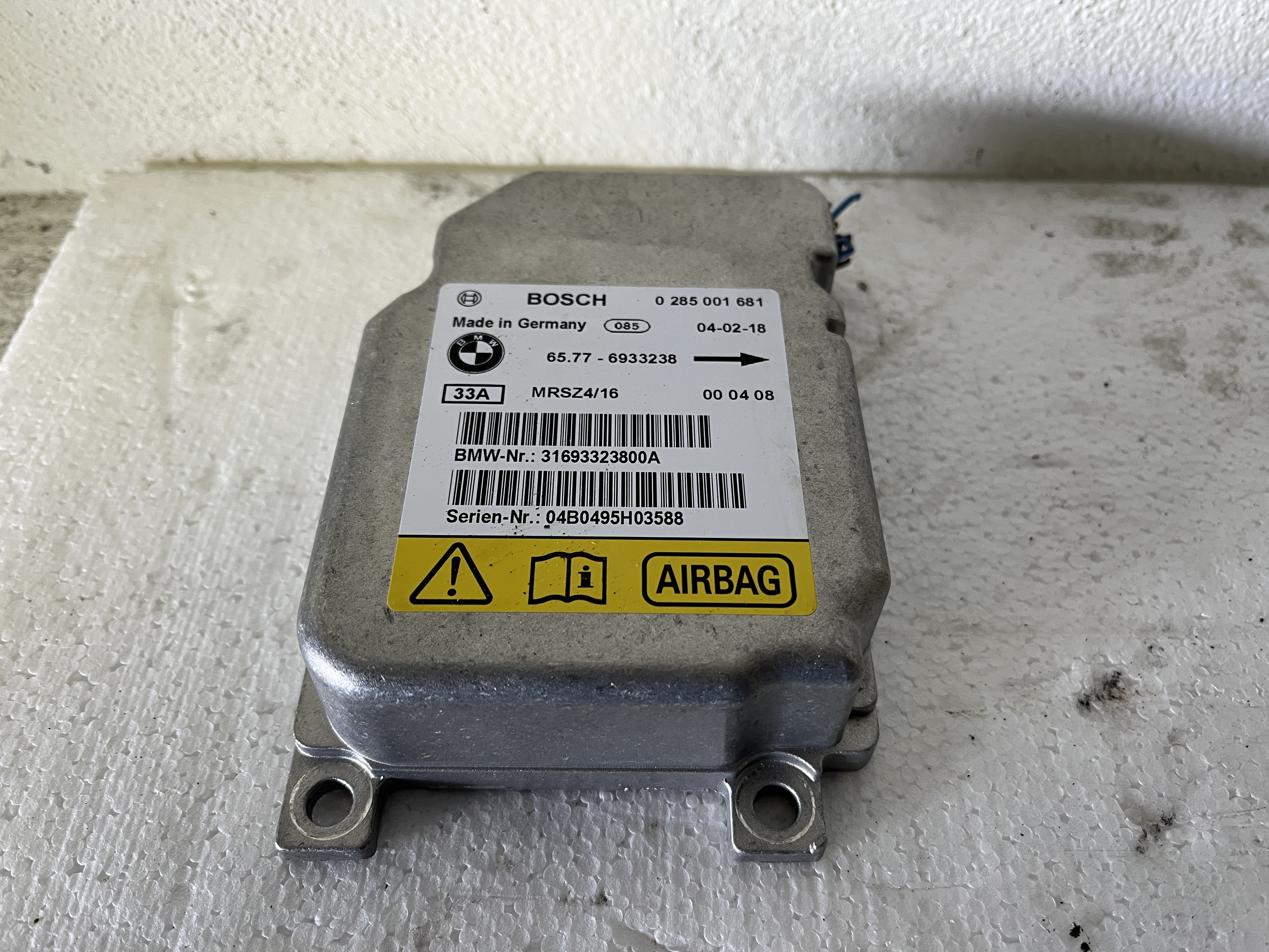Řídící jednotka airbagů BMW 6933238